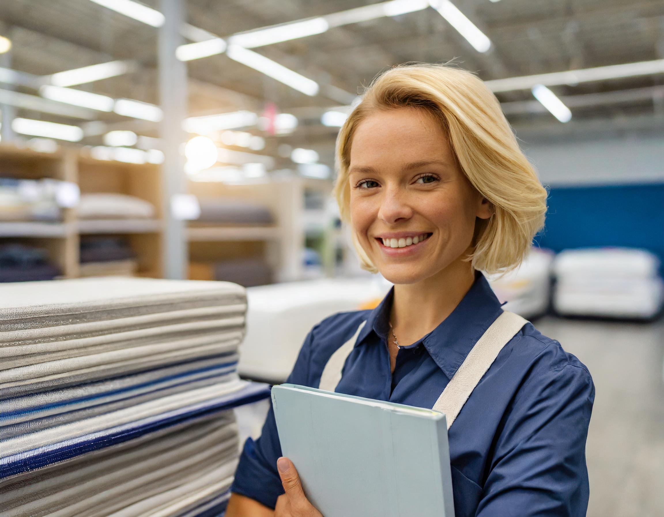 Image depicting modern and approachable elderly care setting, featuring diverse staff and happy senior individuals in a comforting environment.