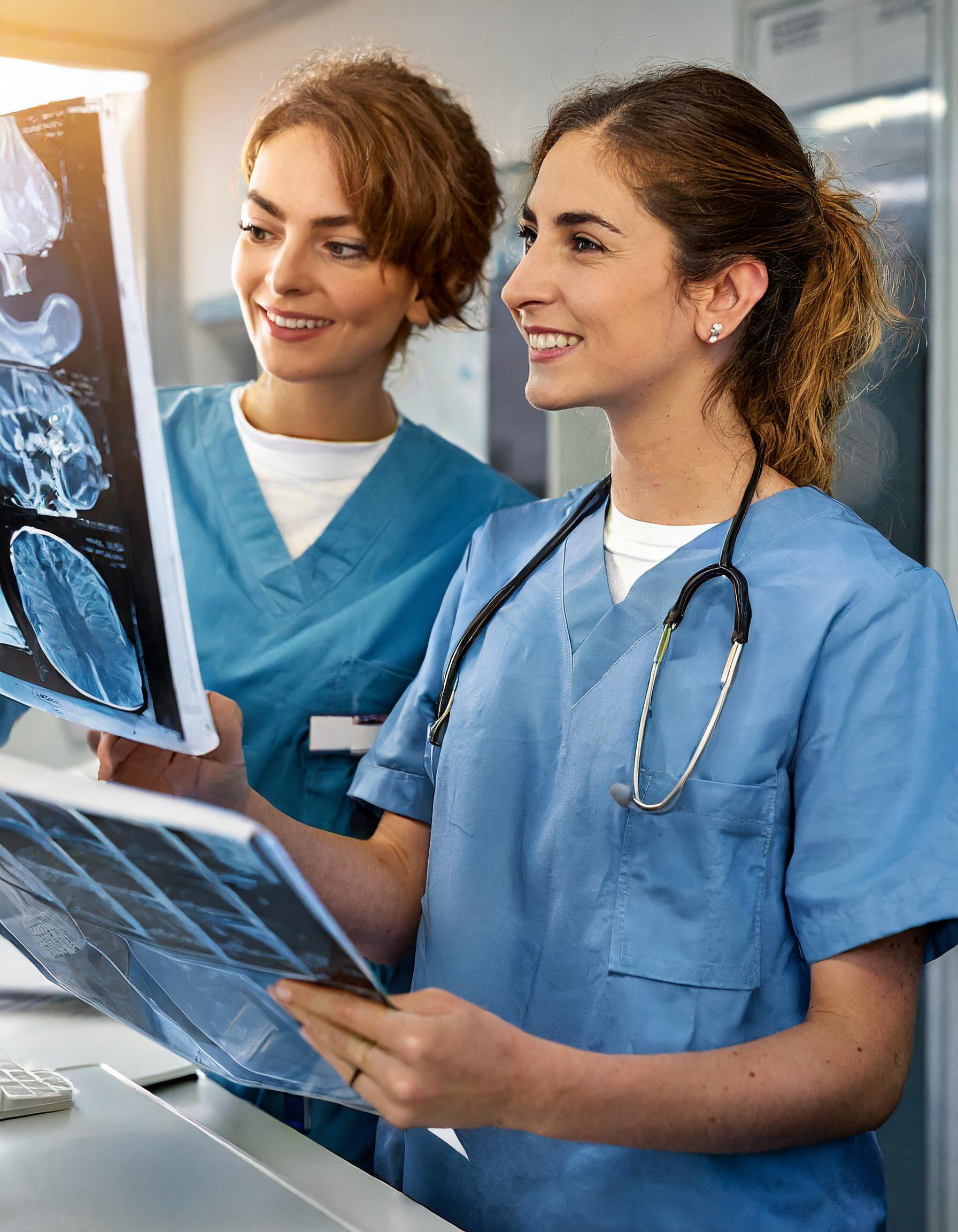 Image showcasing professional interaction between B2B partners in the healthcare sector, with focus on collaboration and trust.